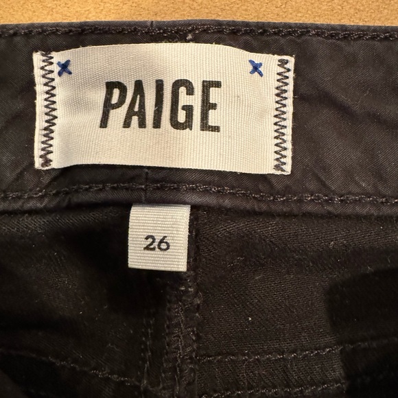 Paige Skyline Skinny Black Jeans - Size 26 - Picture 9 of 14